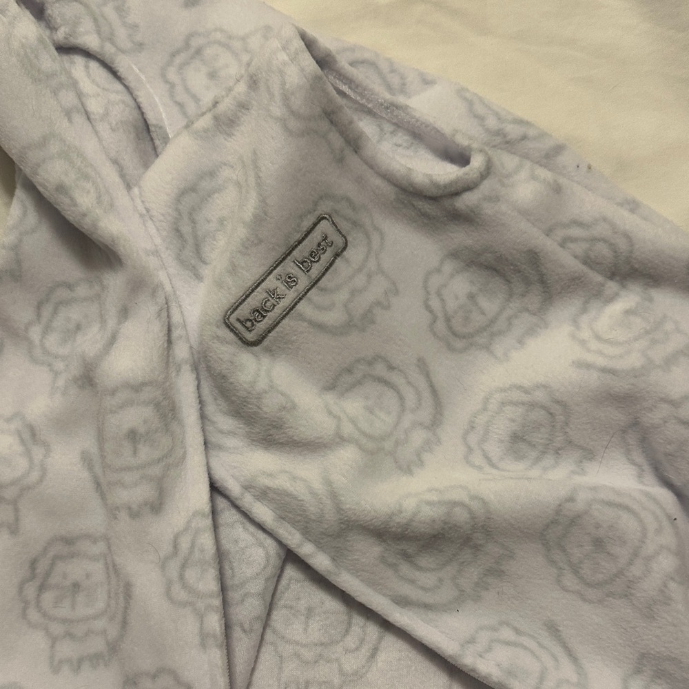 Cozy Gray Hooded Blanket with Lion Print
